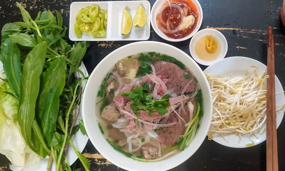 A giant bowl of pho at Master Pho